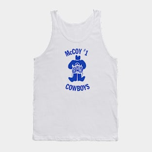 McCoy Elementary Cowboys Retro Vintage Blue Tank Top